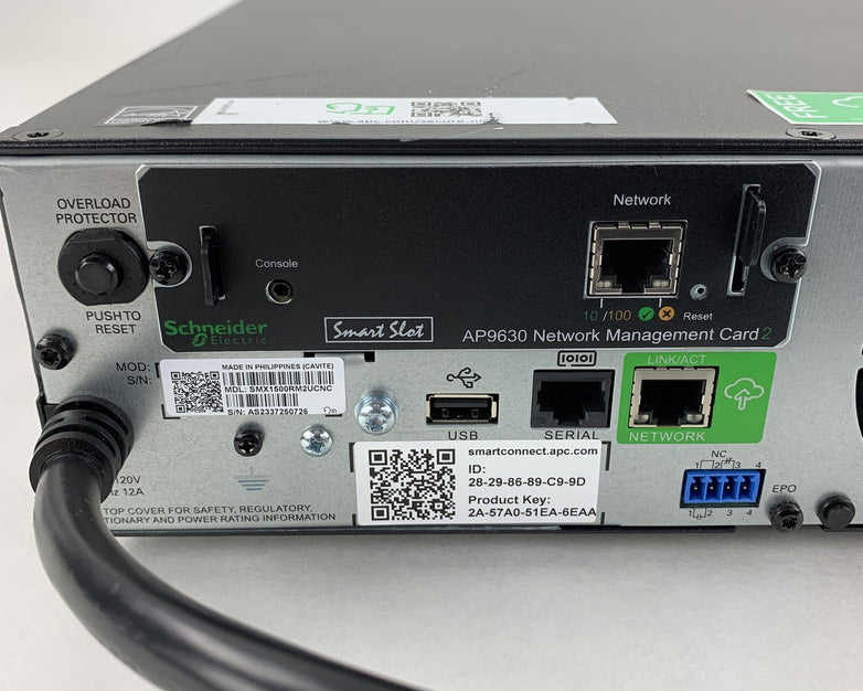 APC SMX1500RM2UCNC Battery Backup UPS w/ AP9630 No Batt No Caddy No FacePlate