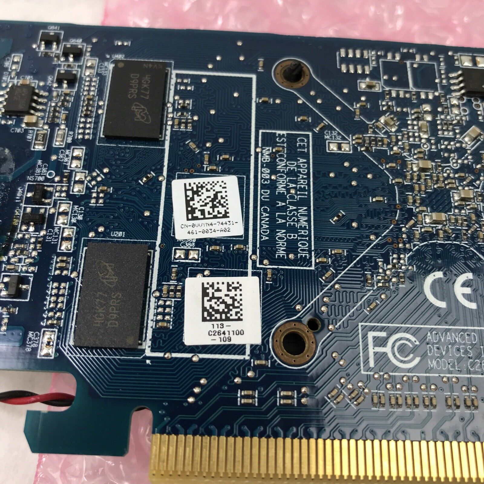 (Lot of 3) Dell Radeon UNNY4 3171K 1GB DVI Full Height Video Video Card (Tested)
