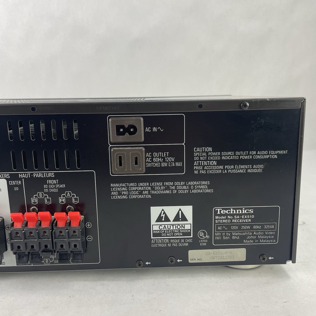 Technics SA-EX510 AV Stereo Receiver 120W - Tested9