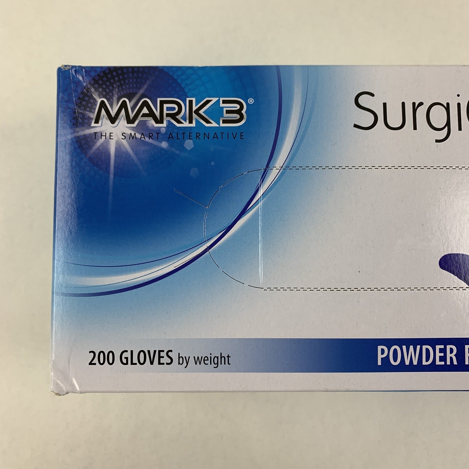 SurgiCare Plus Nitrile Exam Gloves Blue 200 Count Large  MARK3 1933 New