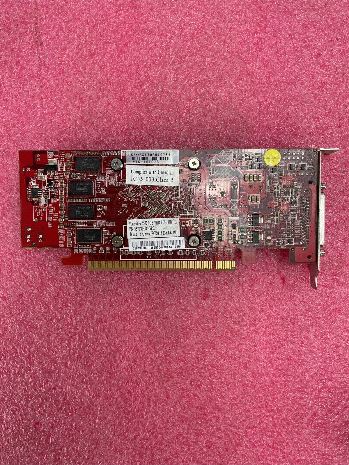 VisionTek 5570 1GB VHD CTK-401073 PCIe Graphics Card