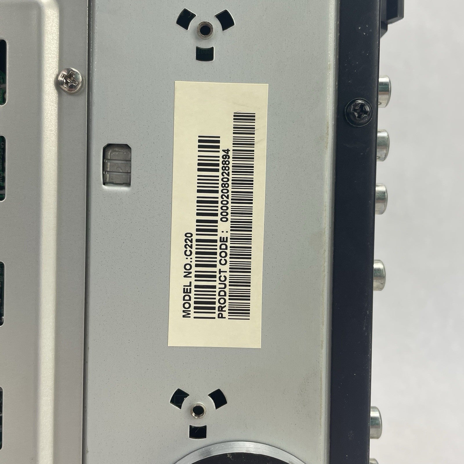 Koss C220 DVD Player Integrated 5.1 Reciver Broken Volume Dial For Parts12