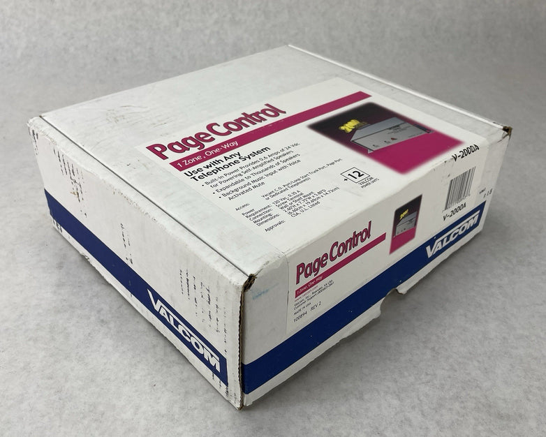 Valcom V-2000A Page Control Unit Untested Open Box
