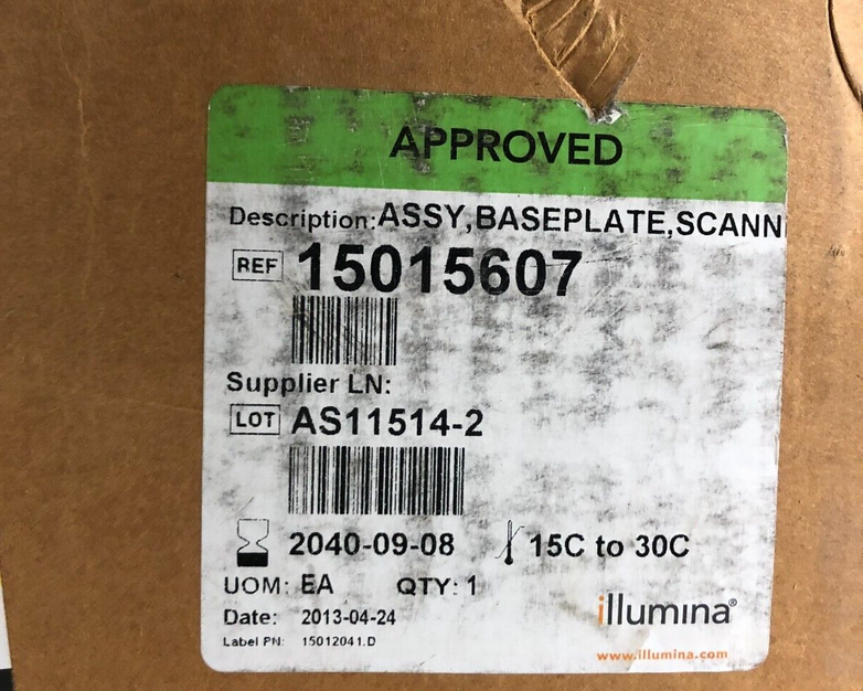 Illumina Scanner Baseplate Assembly Assy 15015607 w/ Accessories New