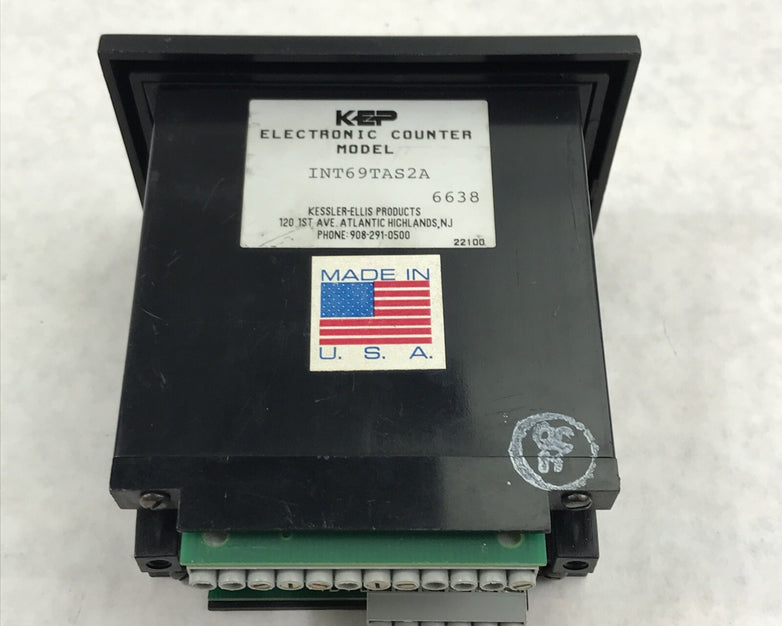 KEP INT69TAS2A Intellect-69 Ratemeter Totalizer 100 VAC 12-24VDC Square Law