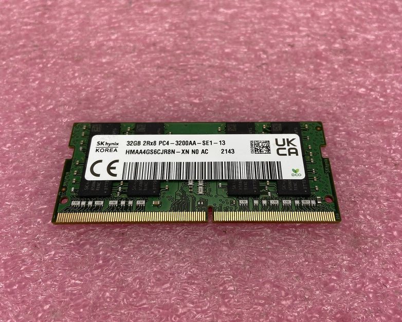 SK Hynix 32GB 2Rx8 PC4-3200AA-SE1-13 HMAAGS6CJR8N-XN NO AC