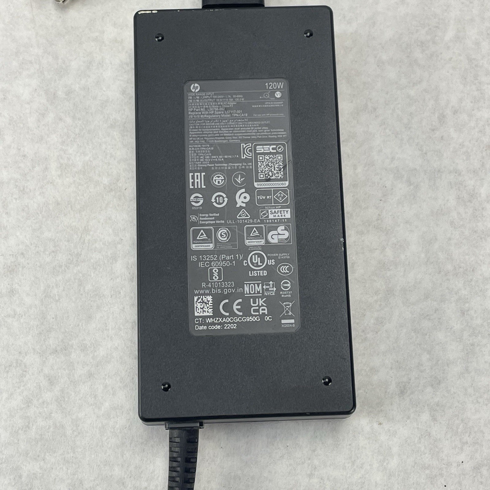 HP  TPN-CA19 120W 19.5V 6.15A Slim AC Adapter Lot of 54