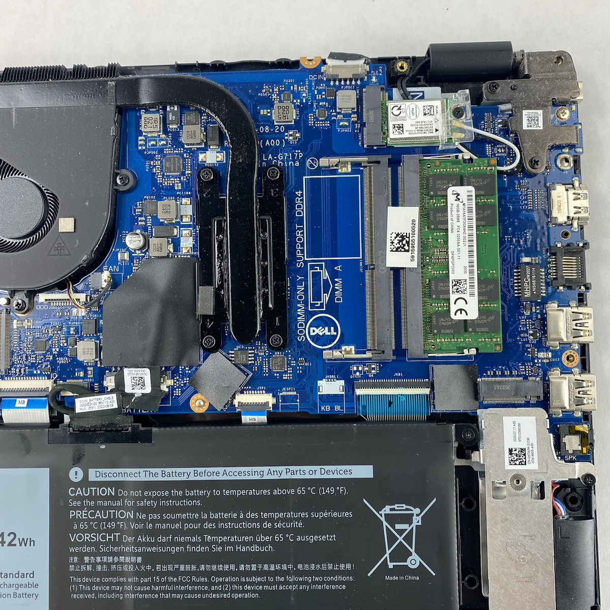 Dell Vostro 3490 14" i5-10210U 3.90GHz 16GB RAM No SSD/OS/AC - READ20