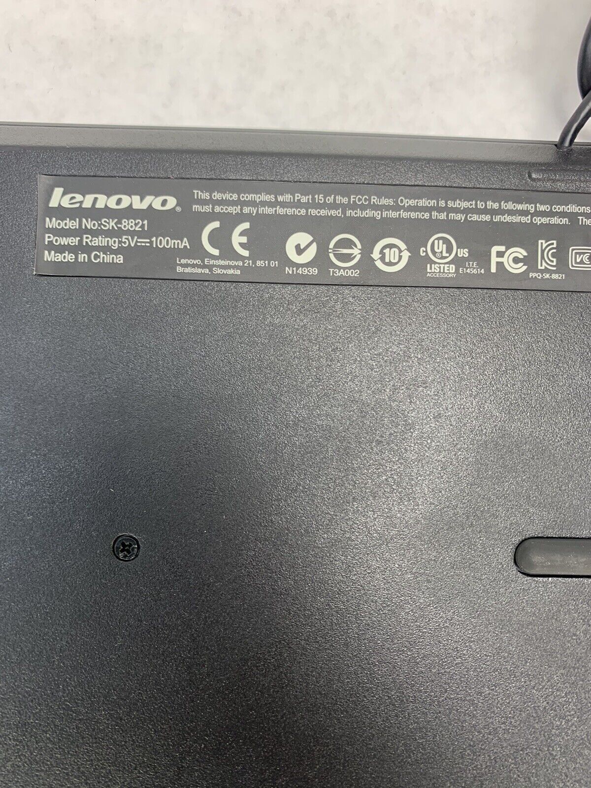 Lot of 2 Lenovo SK-8821 Keyboard SIL14-W18