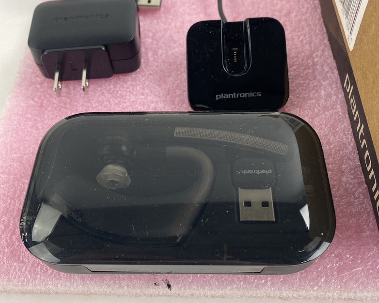 Plantronics B235 Voyager Legend UC Bluetooth Headset and Charging Case Untested