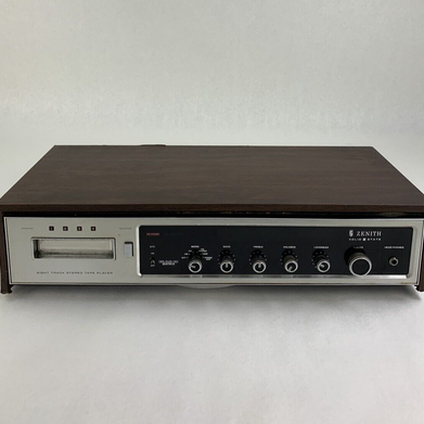 Zenith F680W Stereo 8 Eight Track Player Digilite Receiver For Parts and Repair