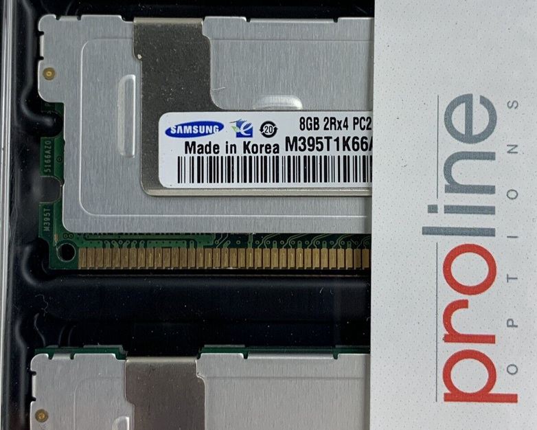 Samsung M395T1K66AZ4-CE66 8 GB 2Rx4 DDR2 PC2-5300F 667MHz New Lot of 2x