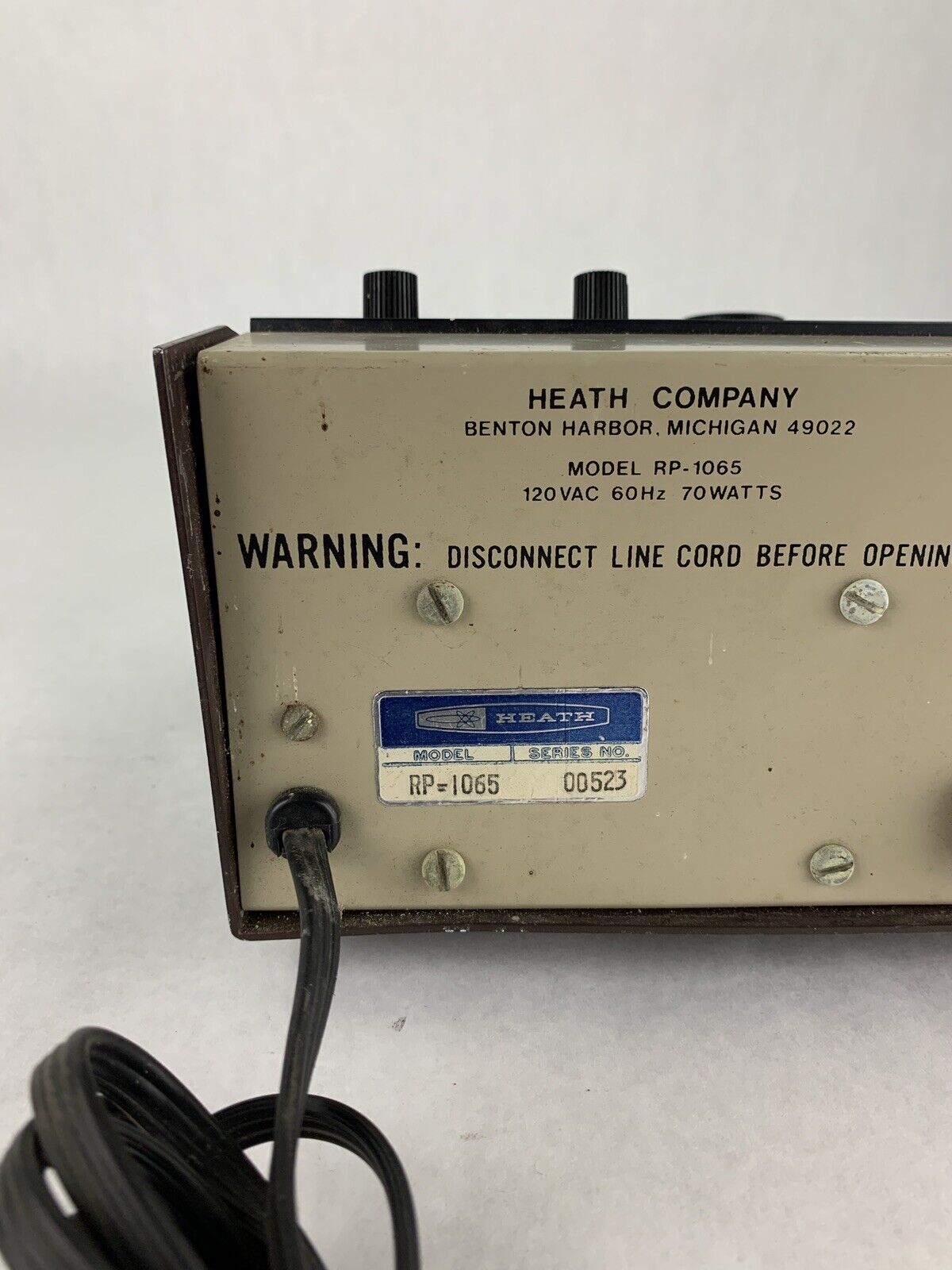 Vintage Heathkit RP-1065 Train Throttle Control Box Power Tested