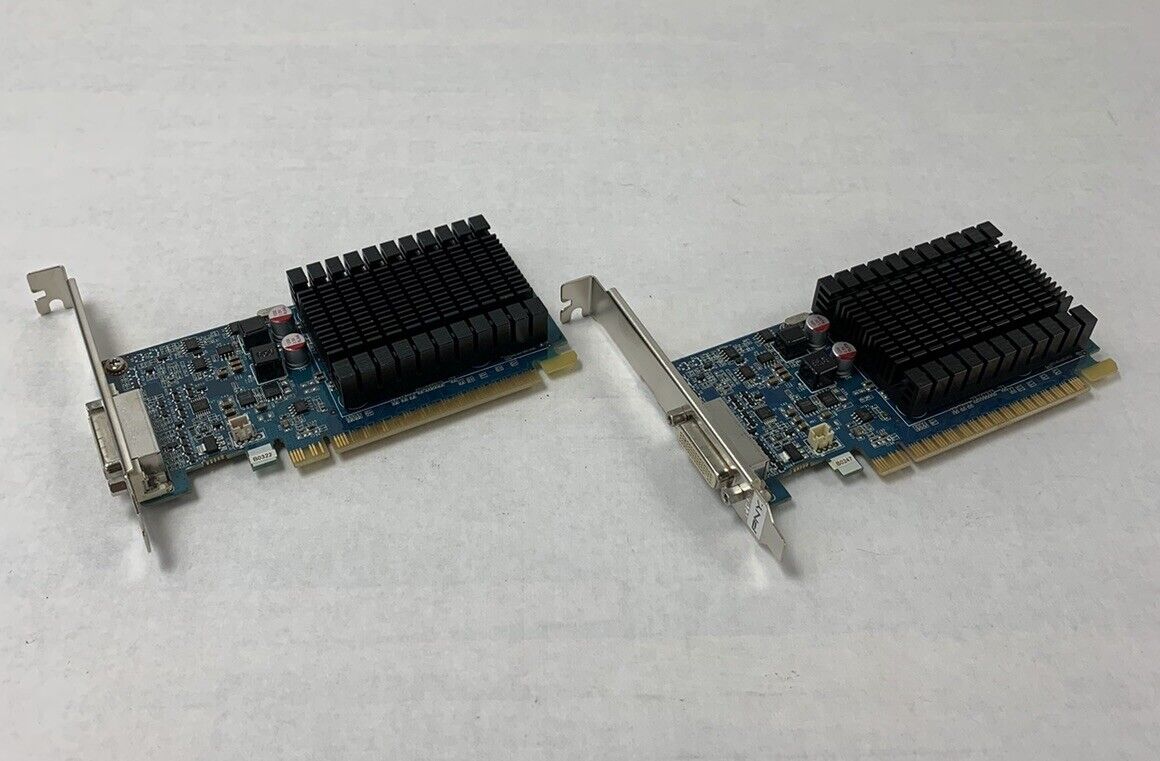 PNY Nvidia GeForce 8400 GS 1 GB DDR3 PCI-E 2.0 Low Profile Video Card (Lot of 2)