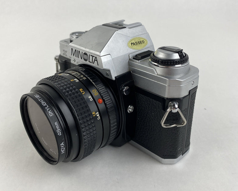 Minolta X-370 SLR Film Camera w/ Minolta 50mm 1:1.7 Lens - Untested Parts