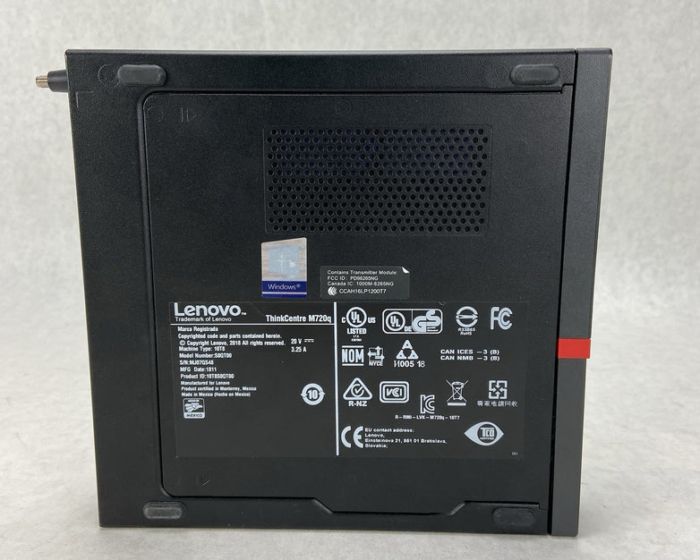 Lenovo ThinkCentre M720Q Micro Intel Core i5-8500T 2.1GHz 8GB RAM No HDD No OS