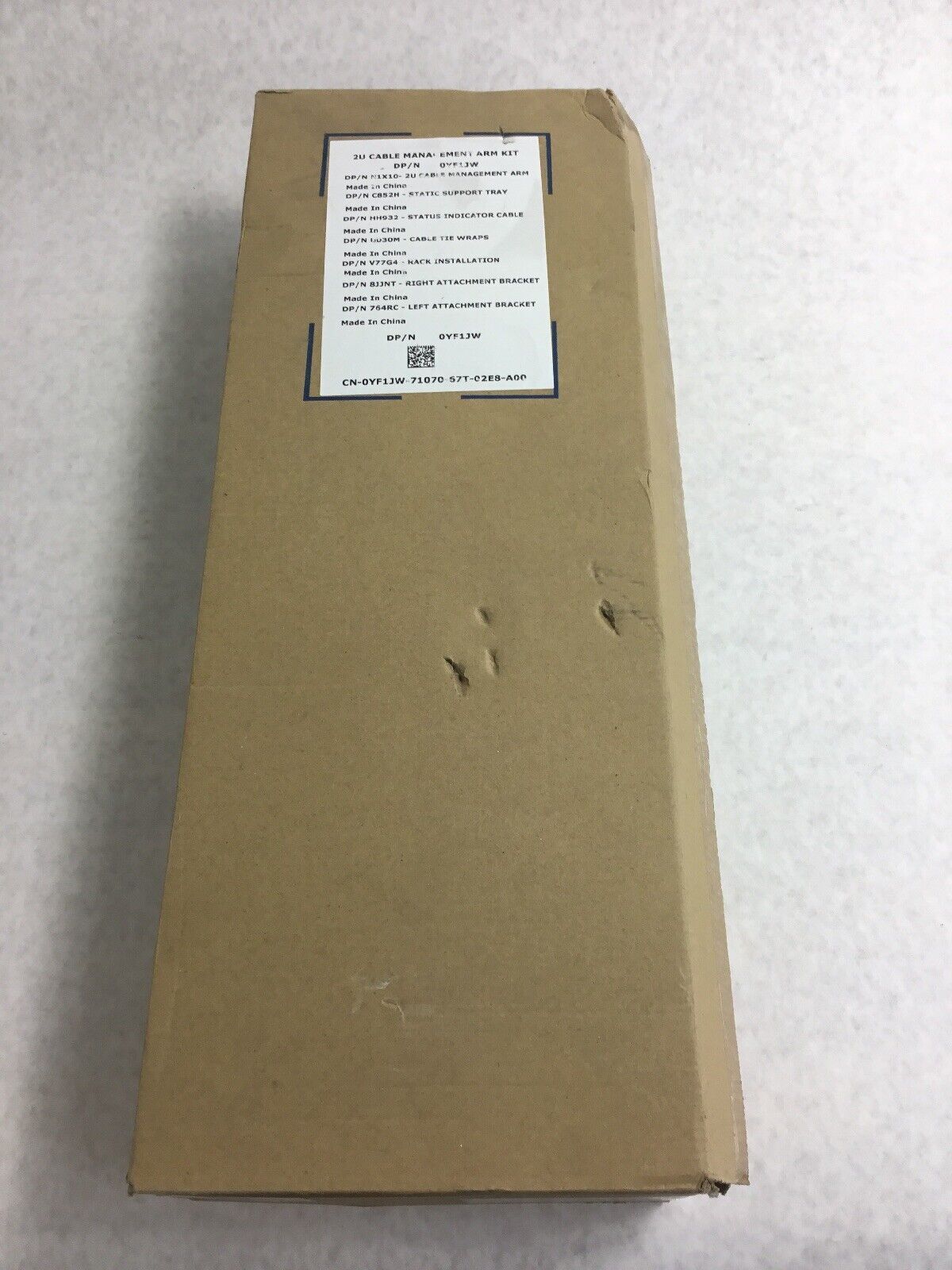 New Dell PowerEdge R720 2U Server Cable Management Bracket Kit YF1JW