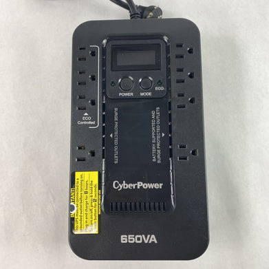 CyberPower EC650LCD Ecologic 650VA 120V 8 Outlet 4 Surge TestedNo Battery