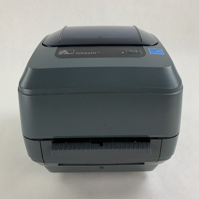Zebra GX420T Direct Thermal Label Printer Aging Print Head Missing Roller Parts