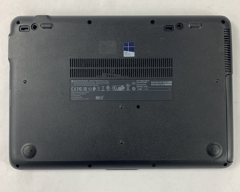 HP Probook 640 G3 14" i5-7200U 2.5 GHz 8 GB Ram No OS No HDD No Batt No AC