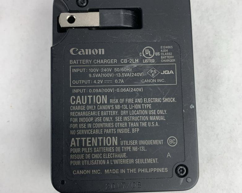 Original Canon CB-2LH NB-13L Lithium-Ion Rechargeable Battery Charger