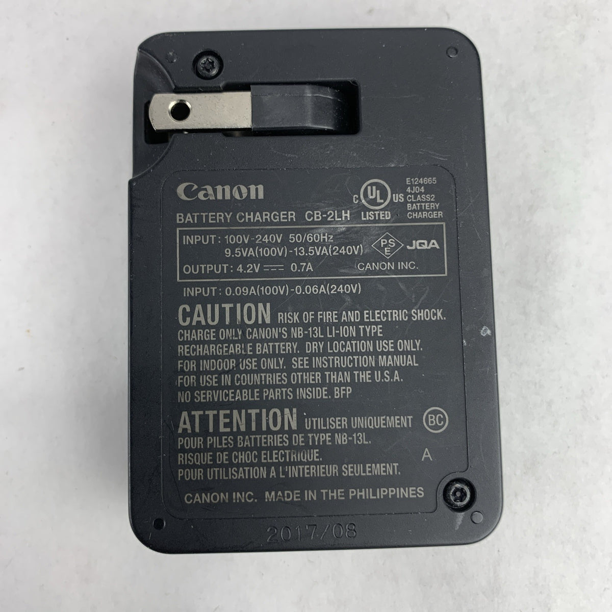 Original Canon CB-2LH NB-13L Lithium-Ion Rechargeable Battery Charger3