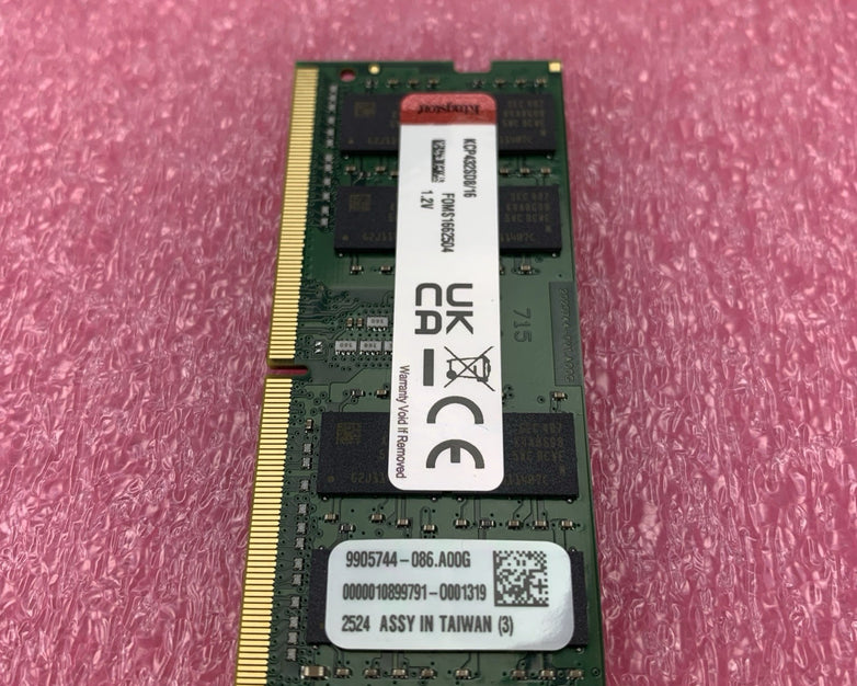 Kingston 16GB DDR4 PC4-25600 Notebook RAM 432SD8/16