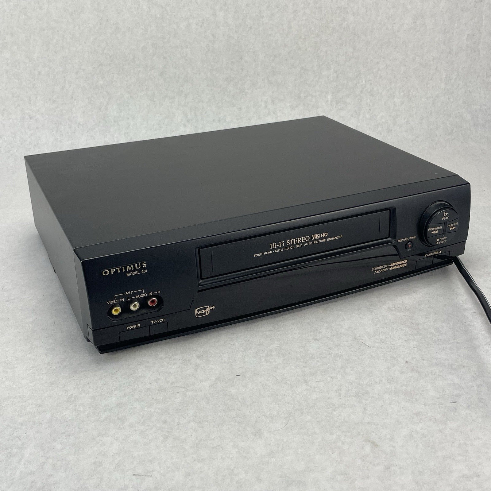 Optimus 201 VCR 4-Head HiFi VHS Player Recorder No Remote Tested0