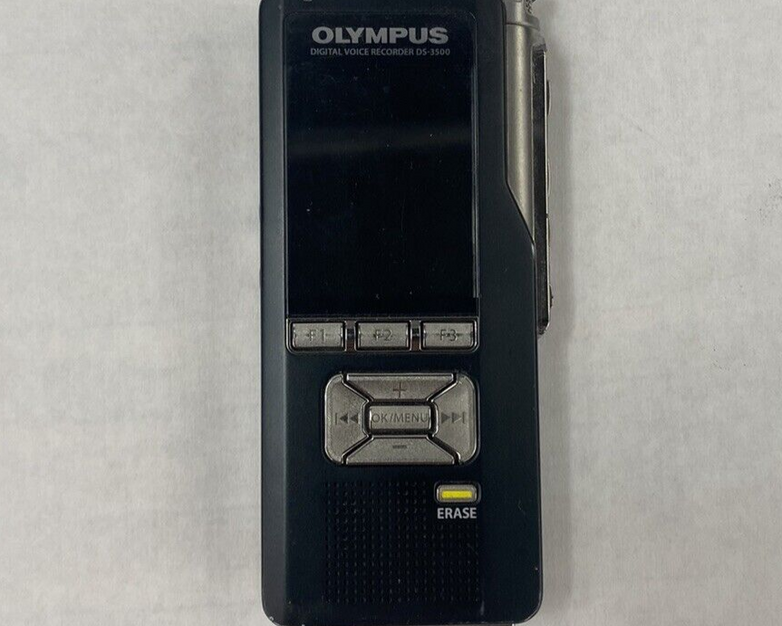 Olympus DS-3500 Digital Voice Recorder Untested For Parts or Repair