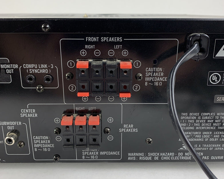 JVC  RX-558V Audio Receiver Black Tested Vintage No Remote