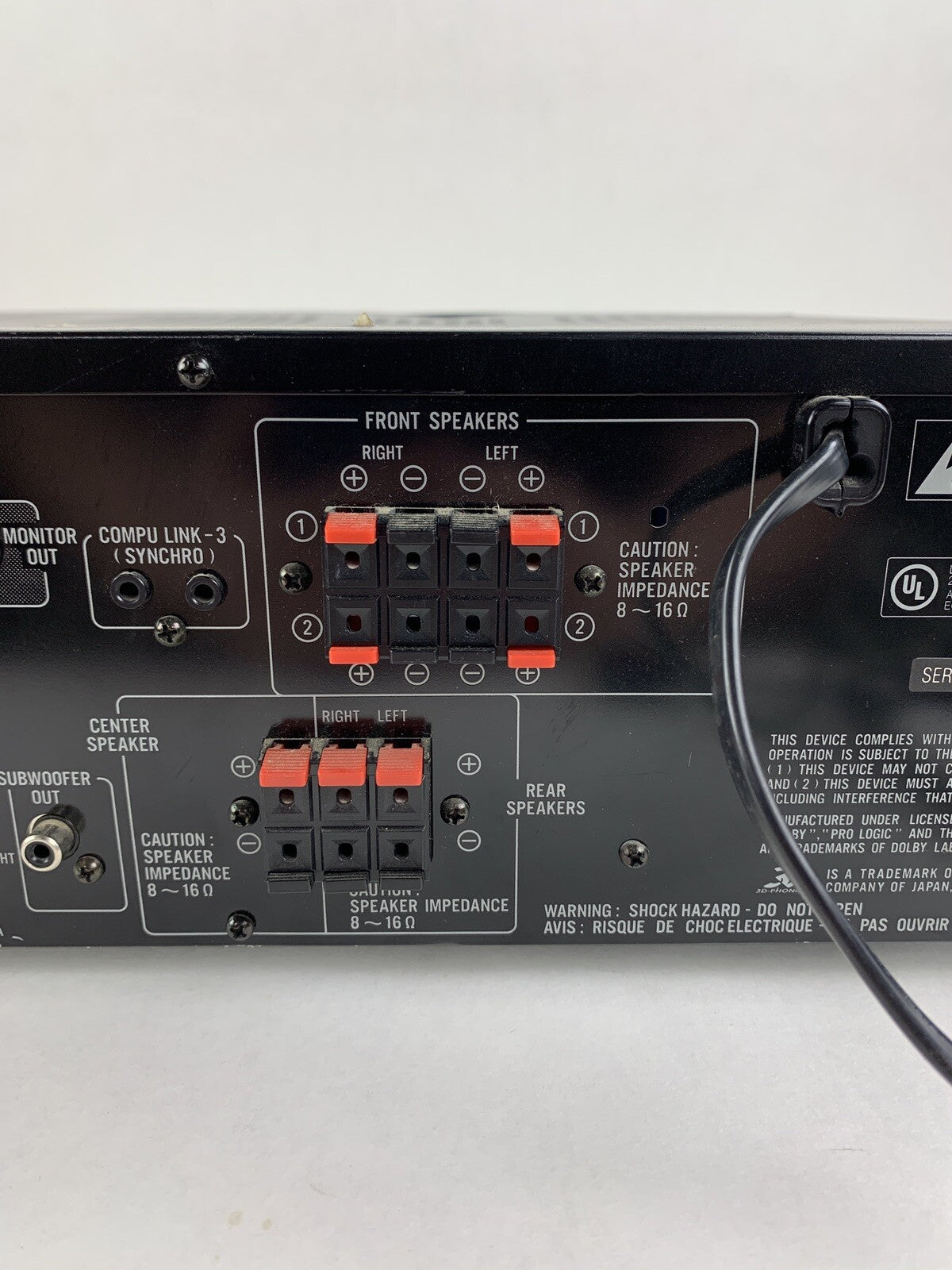 JVC  RX-558V Audio Receiver Black Tested Vintage No Remote