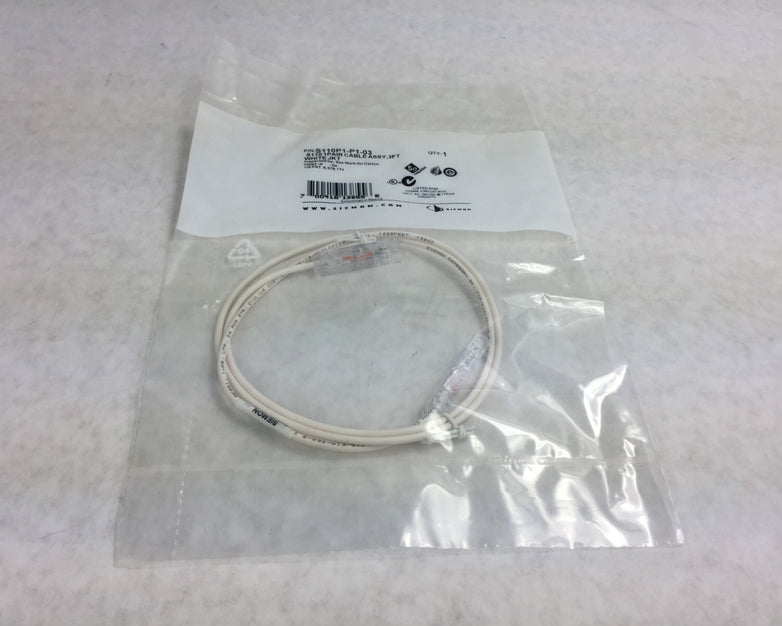 Seimens S110 Cable Assy  3 ft  S110P1-P1-03  White