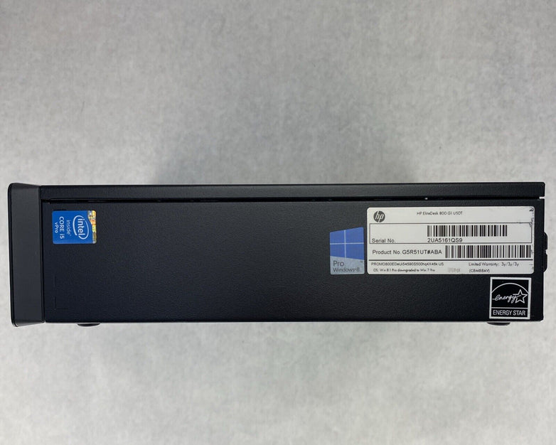 HP EliteDesk 800 G1 USDT Intel Core i5-4590s 3.0GHz 8GB RAM DVDRW No AC HDD OS