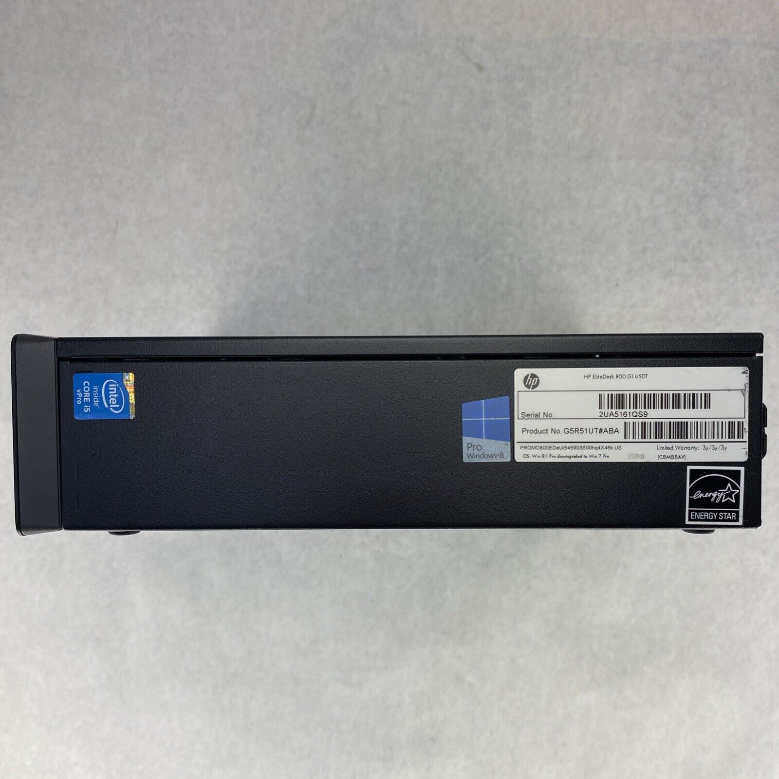 HP EliteDesk 800 G1 USDT Intel Core i5-4590s 3.0GHz 8GB RAM DVDRW No AC HDD OS