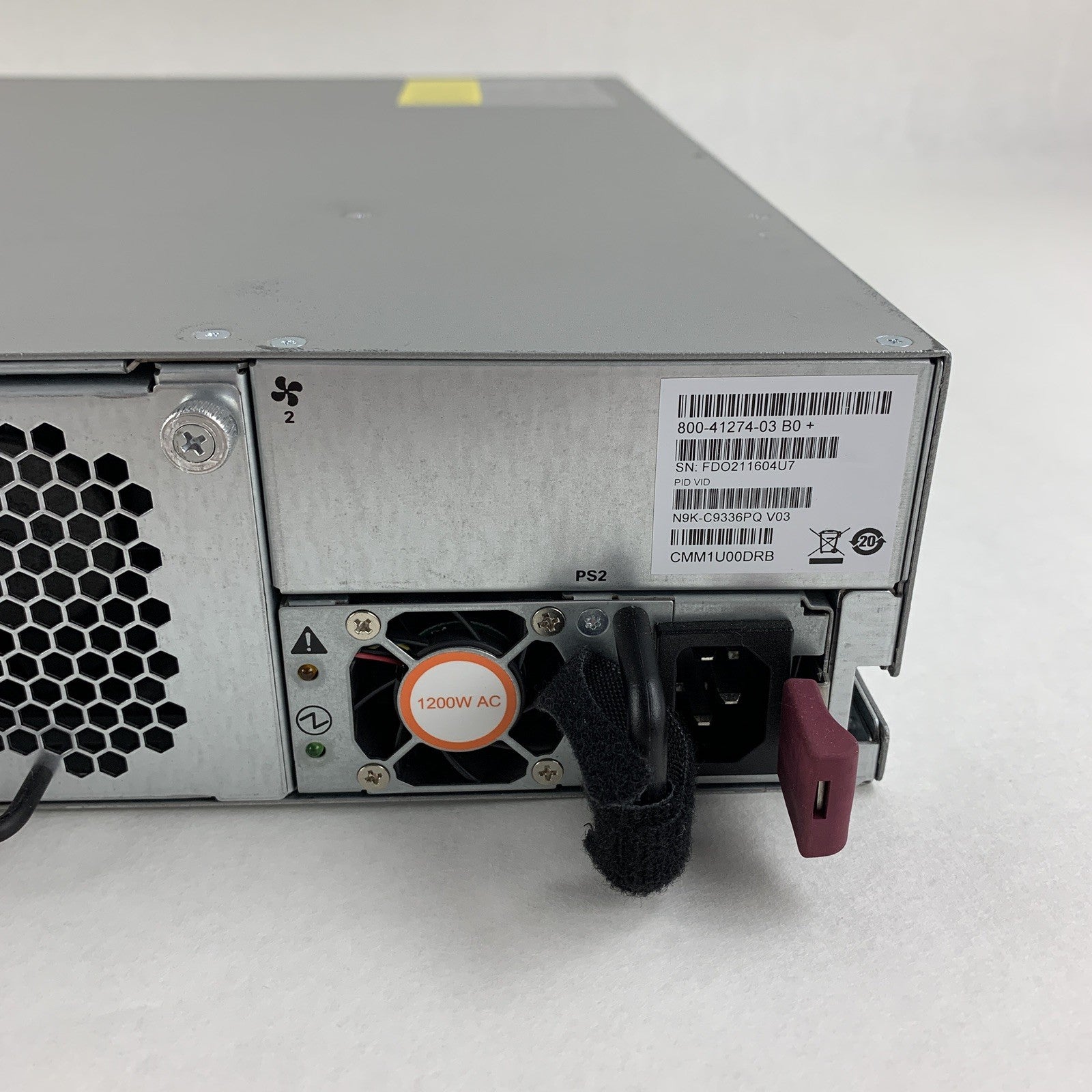 Cisco N9K-C9336PQ 36-Port Nexus 9300 Switch Tested Reset w/ 2 PSU and 2 fans