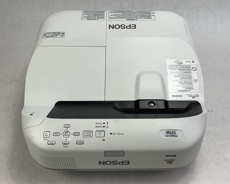 Epson H603A PowerLite 575W LCD Projector No Remote 2521 Lamp Hours