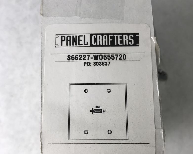 Panel Crafters 1-Gang HDMI Wall Plate S66227-WQ555720 Lot of (2)