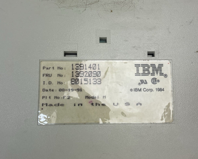 IBM Model M 1391401 -Jun 1, 1987  Tested Working