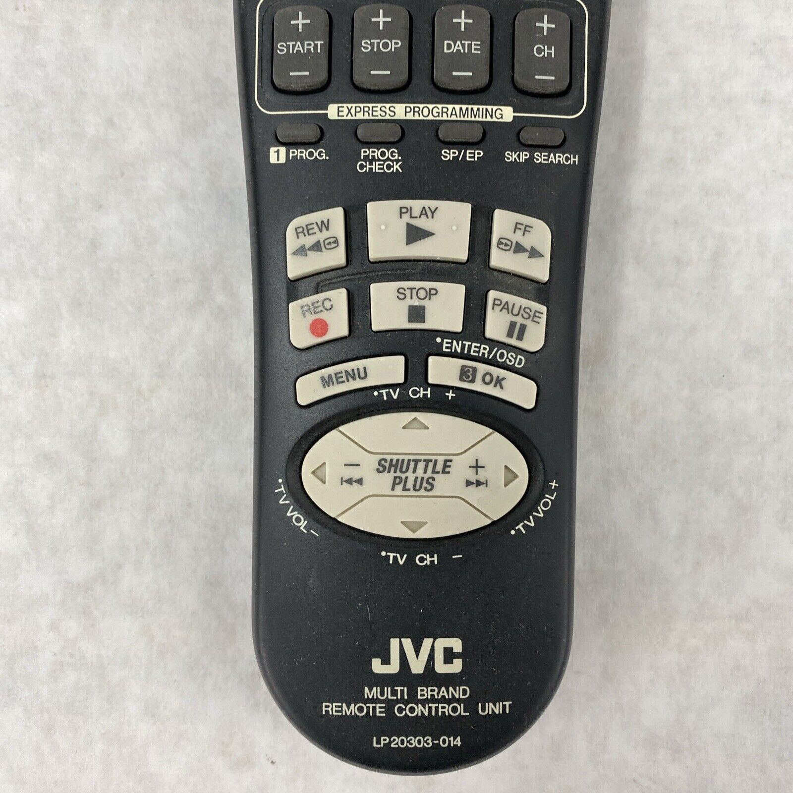 JVC LP20303-014 Multi Brand TV Television Remote Control Unit Tested