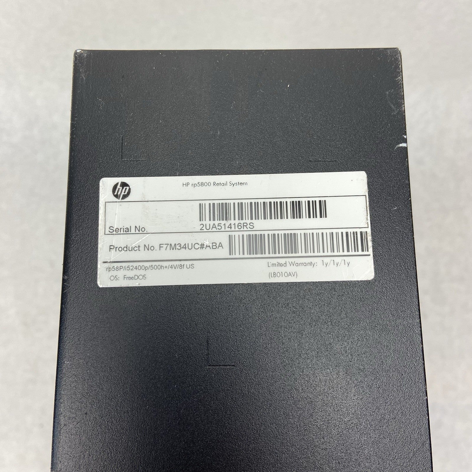 HP RP 5800 DT Intel Core i5-2400 3.1GHz 4GB RAM No HDD No OS3