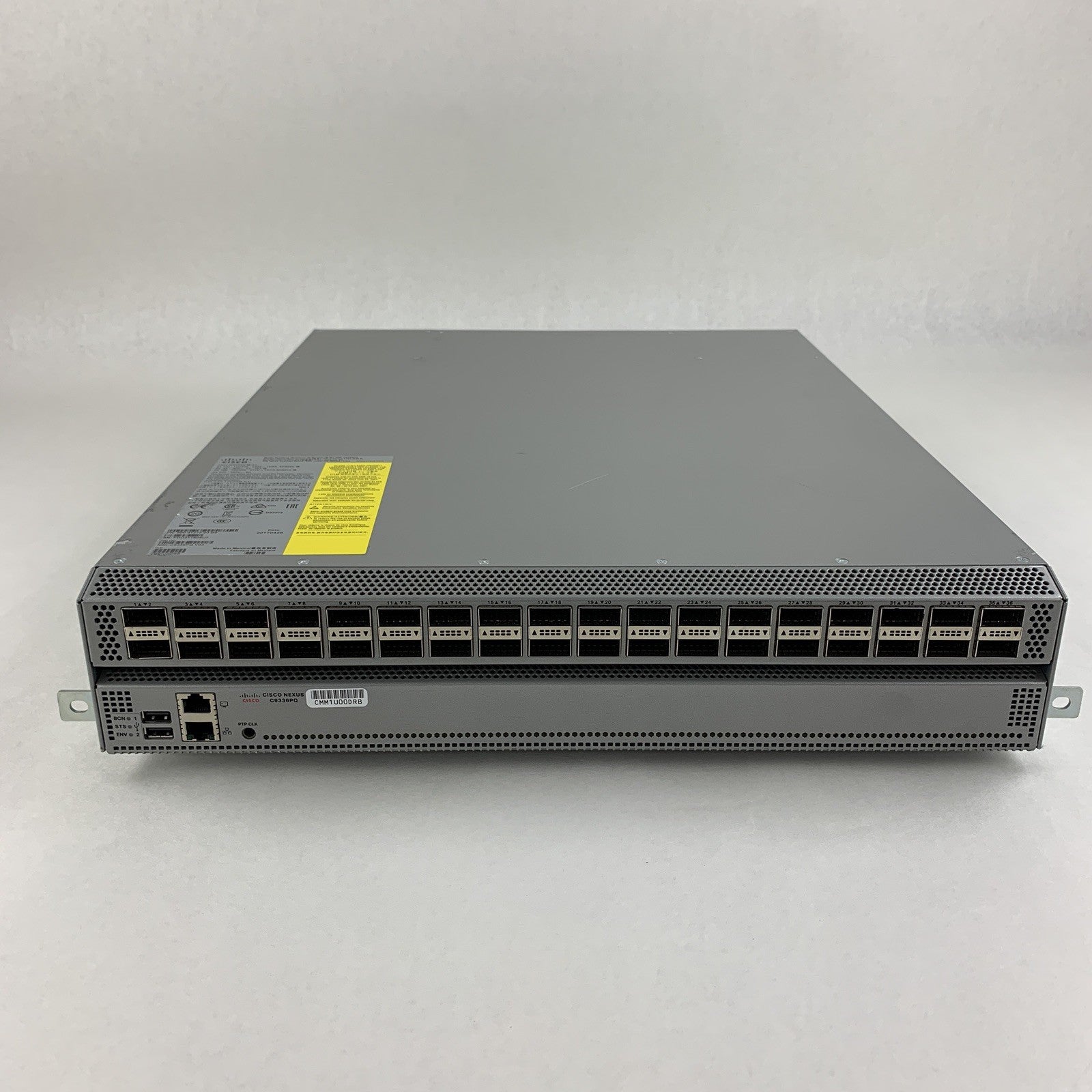 Cisco N9K-C9336PQ 36-Port Nexus 9300 Switch Tested Reset w/ 2 PSU and 2 fans
