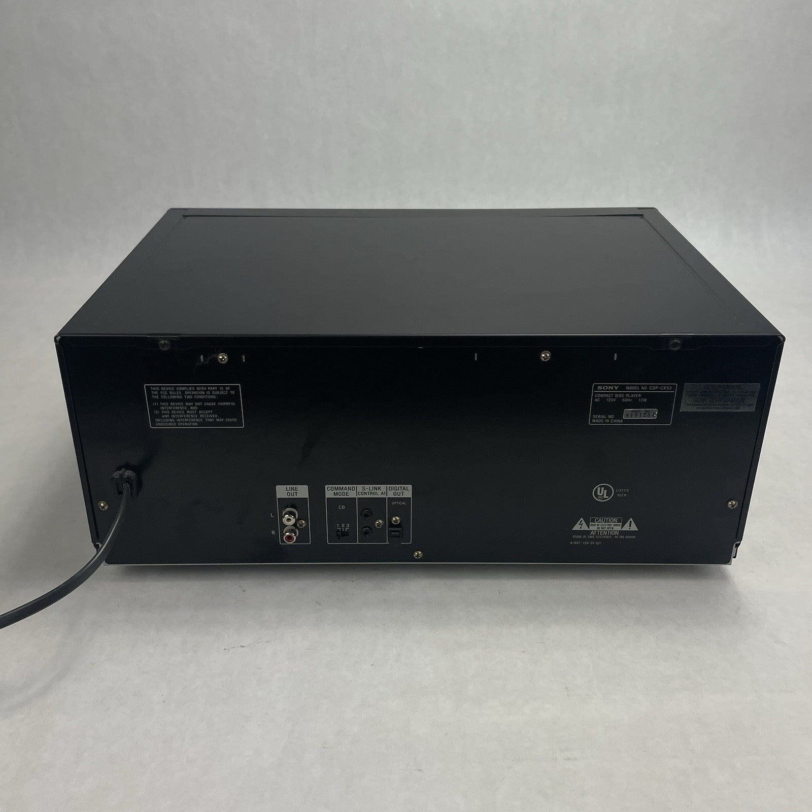 Sony CDP-CX53 50 Disc +1 CD Mega Storage Changer Player Carousel Tested6