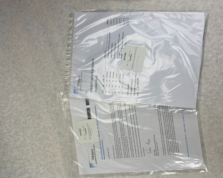 Waters SQD TQD 3100 Rotary Maintenance Kit 201000216 Missing Parts
