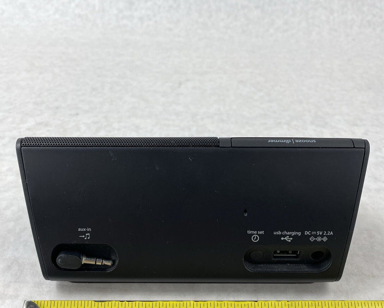 iHome iHM46BC Portable USB Charging Dual Alarm Clock Speaker System  - Black