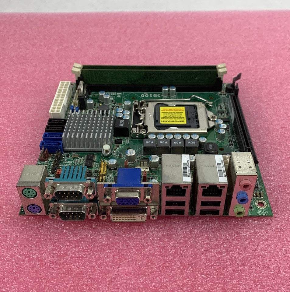 DFI SB100-NRM Motherboard No CPU 4GB RAM No Shield