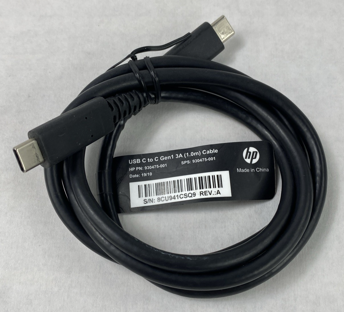 HP 930475-001 USB Type-C Male to Male Cable Lot of 5