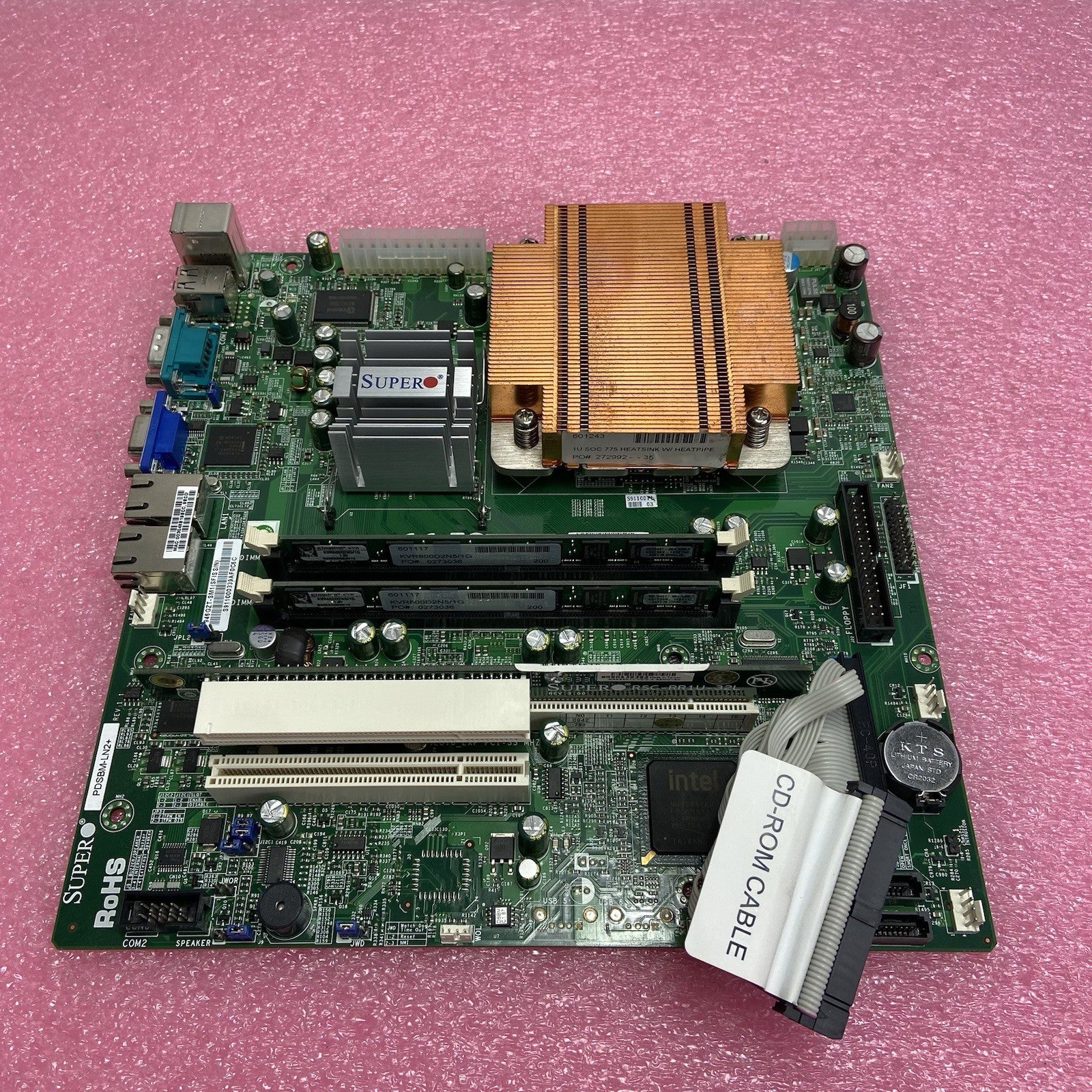 SuperMicro PDSBM-LN2+ Motherboard Intel Pentium Dual E2220 2.4GHZ 2GB RAM1