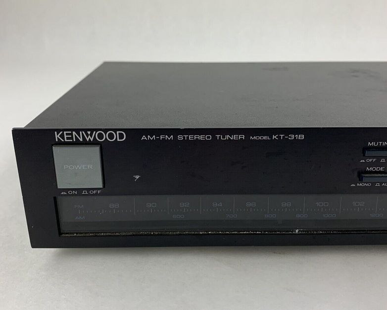 Kenwood KT-31B AM-FM Stereo Tuner Black Tested