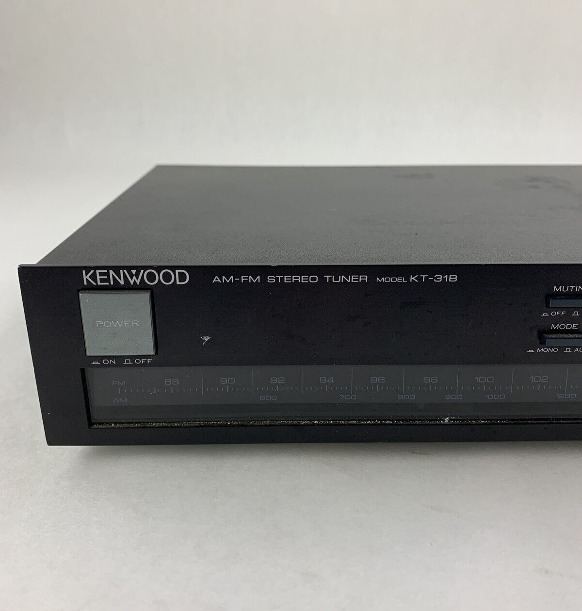 Kenwood KT-31B AM-FM Stereo Tuner Black Tested
