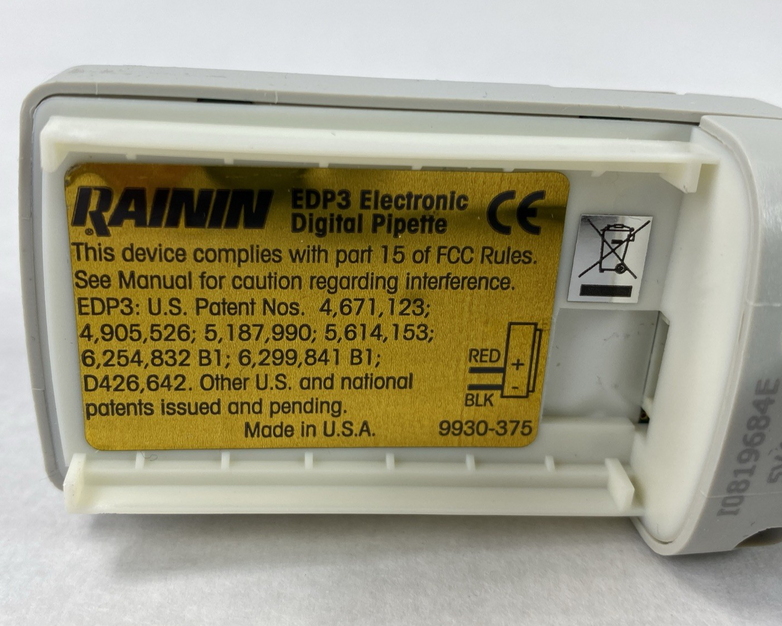 Rainin EDP3-Plus 100-1000 uL LTS Electronic Single Channel Pipette No Battery